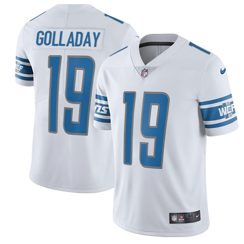 Nike Lions #19 Kenny Golladay White Youth Stitched NFL Vapor Untouchable Limited Jersey